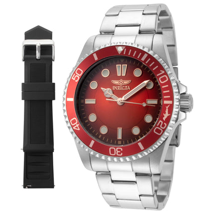 Invicta Pro Diver Men's Watch Stainless Steel Case and Bracelet Quartz 40mm
