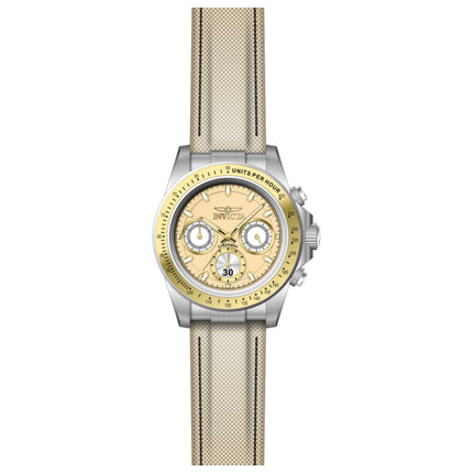 Invicta Speedway Men's Watch Stainless Steel Case Nylon Strap Quartz 43mm