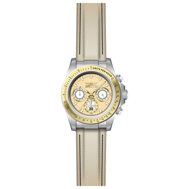 Invicta Speedway Men's Watch Stainless Steel Case Nylon Strap Quartz 43mm