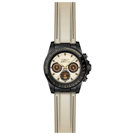 Invicta Speedway Men's Stainless Steel Case Nylon Strap Quartz Watch 43mm