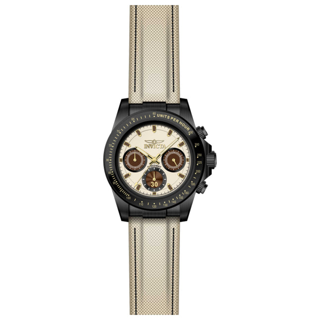 Invicta Speedway Men's Stainless Steel Case Nylon Strap Quartz Watch 43mm