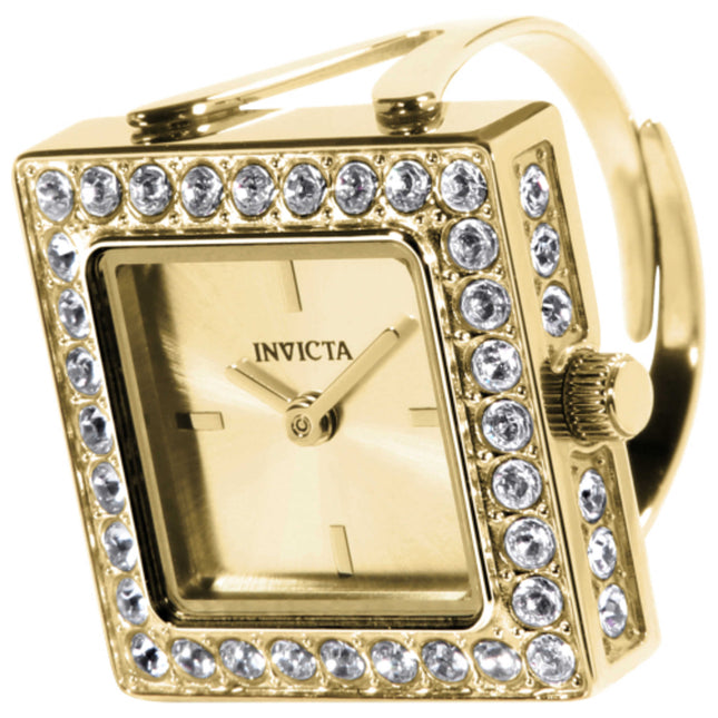 Invicta Mini Angel Women's Ring Watch Stainless Steel Quartz Movement