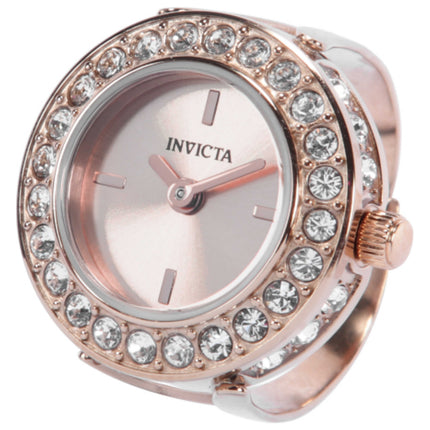 Invicta Mini Angel Women's Quartz Ring Stainless Steel Case