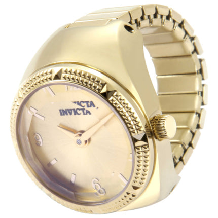 Invicta Mini Women's Quartz Ring Stainless Steel Case