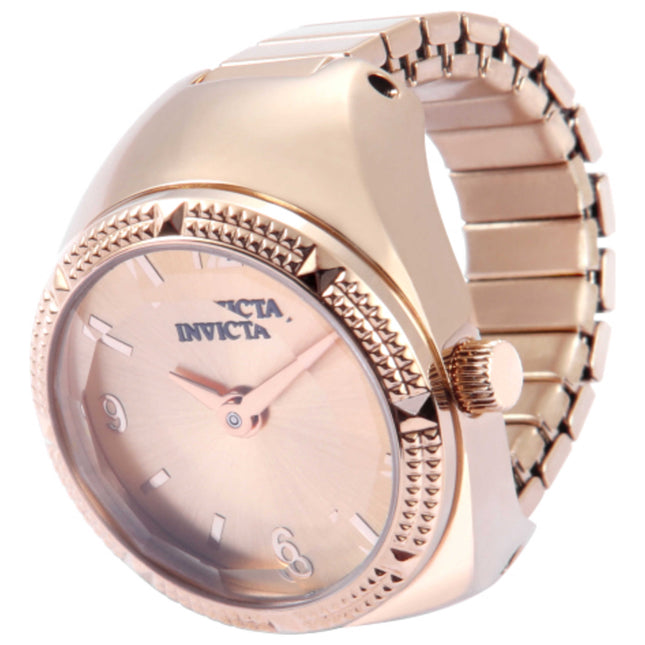 Invicta Mini Women's Ring Watch Stainless Steel Quartz Movement