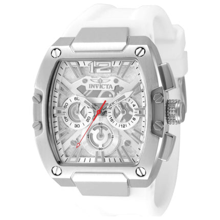 Invicta Racing Men's Watch Stainless Steel Case Silicone Strap Quartz