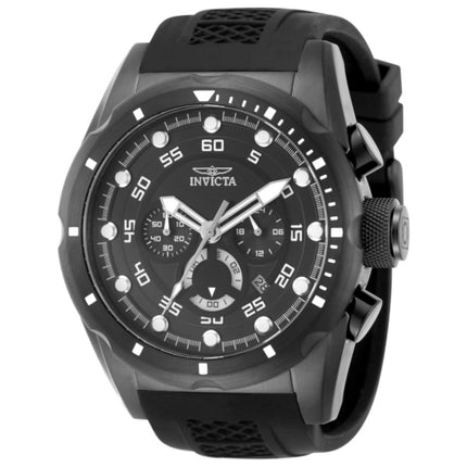 Invicta Speedway Men's Quartz Watch Stainless Steel Case Silicone Strap