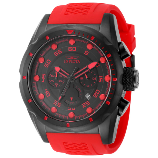 Invicta Speedway Men's 43mm Chronograph Watch with Silicone Strap