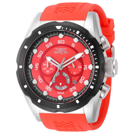 Invicta Speedway Men's Watch Stainless Steel Case Silicone Strap Quartz