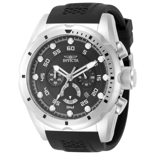 Invicta Speedway Men's Watch Stainless Steel Case Silicone Strap Quartz