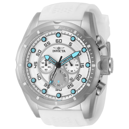 Invicta Speedway Men's Watch Stainless Steel Case Silicone Strap Quartz