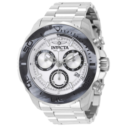 Invicta Carbon Hawk Men's Watch Stainless Steel Case and Bracelet Quartz 44mm