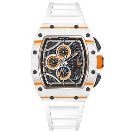Invicta S1 Rally Men's Automatic Watch Stainless Steel Case Silicone Strap 45mm