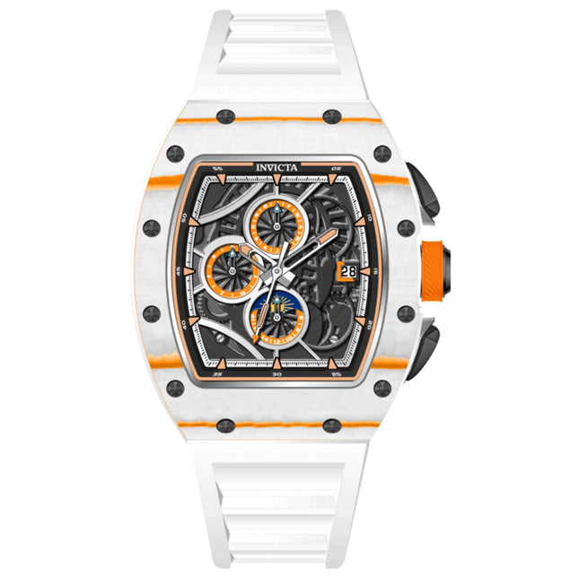 Invicta S1 Rally Men's Automatic Watch Stainless Steel Case Silicone Strap 45mm