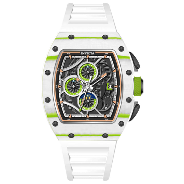 Invicta S1 Rally Men's Automatic Watch Stainless Steel Case Silicone Strap