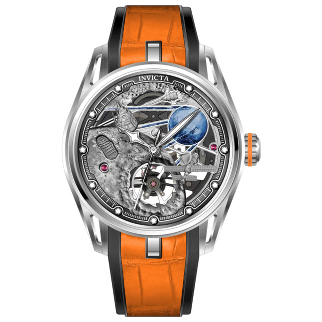 Invicta Celestial Automatic Men's Watch Stainless Steel Case Rubber Strap