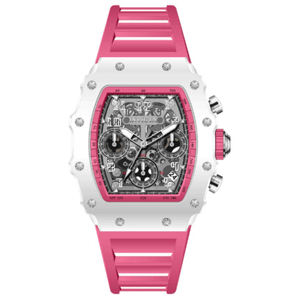 Invicta Racing Women's Watch with Acrylic Case and Silicone Strap