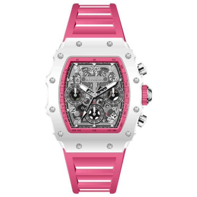 Invicta Racing Women's Watch with Acrylic Case and Silicone Strap