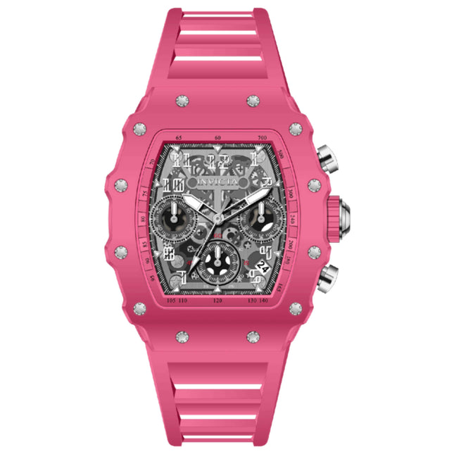 Invicta Racing Women's Watch with Acrylic Case and Silicone Strap