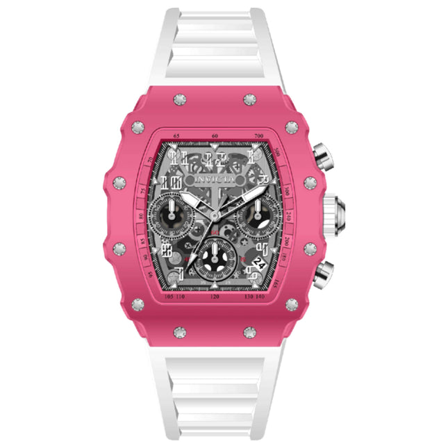 Invicta Racing Women's Watch Acrylic Case Silicone Strap Quartz