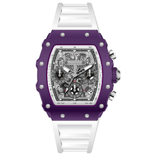 Invicta Racing Women's Watch with Acrylic Case and Silicone Strap