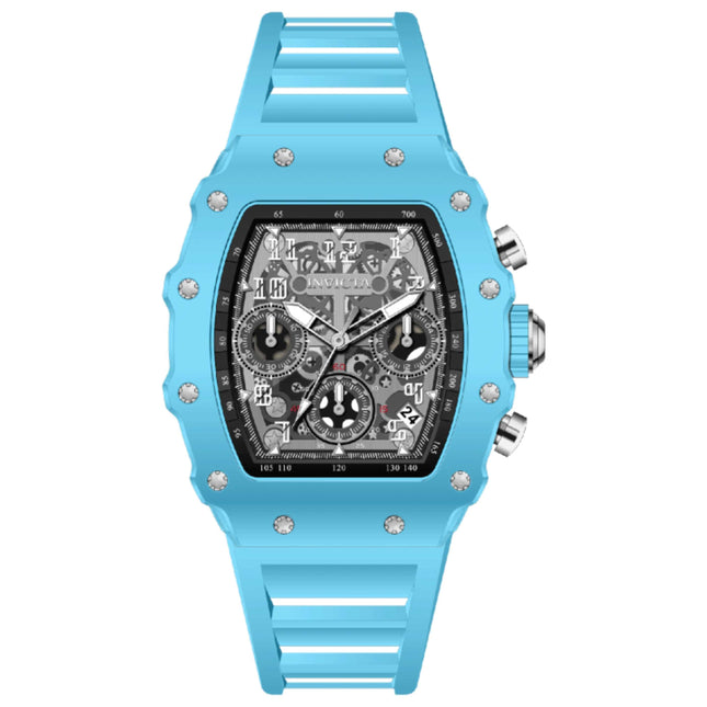 Invicta Racing Women's Watch 38mm Acrylic Case Silicone Strap Quartz