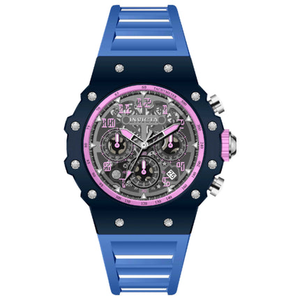 Invicta Racing Men's Watch with Acrylic Case and Silicone Strap