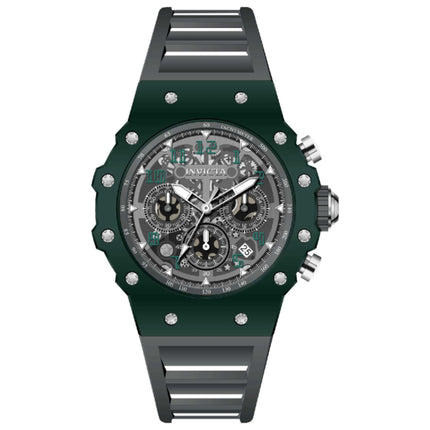 Invicta Racing Men's Watch Acrylic Case Silicone Strap Quartz