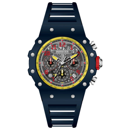 Invicta Racing Men's Watch with Acrylic Case and Silicone Strap