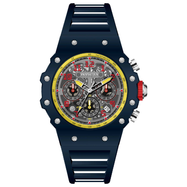 Invicta Racing Men's Watch with Acrylic Case and Silicone Strap