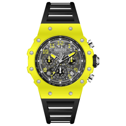 Invicta Racing Men's Watch with Acrylic Case and Silicone Strap