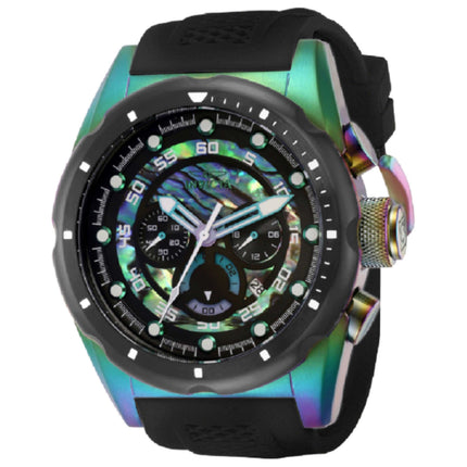 Invicta Speedway Men's Watch Stainless Steel Case Silicone Strap Quartz 43mm