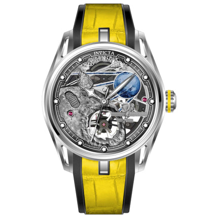 Invicta Celestial Men's Automatic Watch Stainless Steel Case Rubber Strap