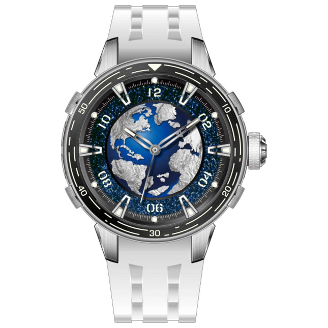 Invicta Celestial Men's Automatic Watch Stainless Steel Case Rubber Strap