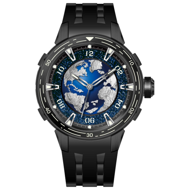 Invicta Celestial Men's Automatic Watch Stainless Steel Case Rubber Strap