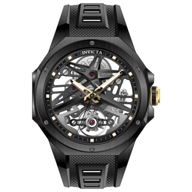 Invicta Celestial Men's Automatic Watch Stainless Steel Case Rubber Strap