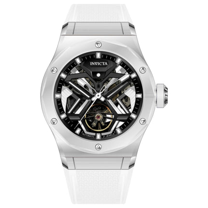 Invicta Celestial Automatic Men's Watch with K9 Glass Case and Rubber Strap