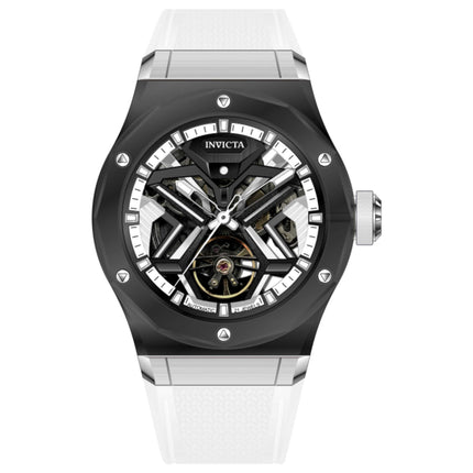 Invicta Celestial Men's Automatic Watch with K9 Glass Case and Rubber Strap