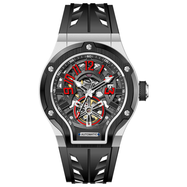 Invicta S1 Rally Men's Automatic Watch Stainless Steel and Aluminum Case Silicone Strap