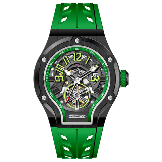 Invicta S1 Rally Men's Automatic Watch Stainless Steel and Aluminum Case Silicone Strap