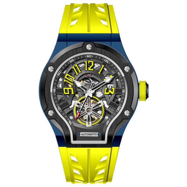 Invicta S1 Rally Men's Automatic Watch Stainless Steel Aluminum Case Silicone Strap