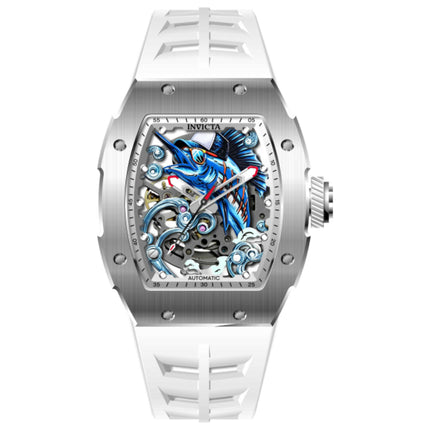 Invicta S1 Rally Swordfish Men's Automatic Watch Stainless Steel Case Silicone Strap 45mm