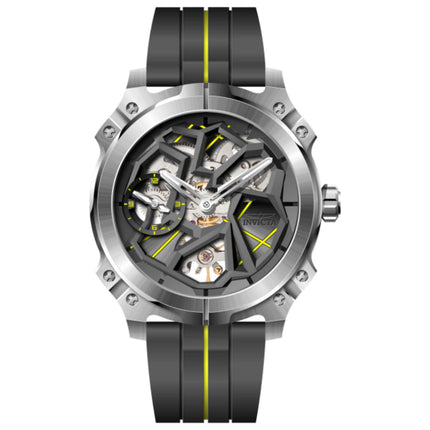 Invicta Racing Men's Automatic Watch Stainless Steel Case Rubber Strap