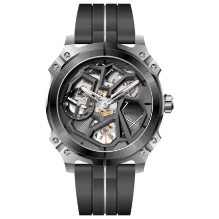 Invicta Racing Men's Automatic Watch Stainless Steel Case Rubber Strap