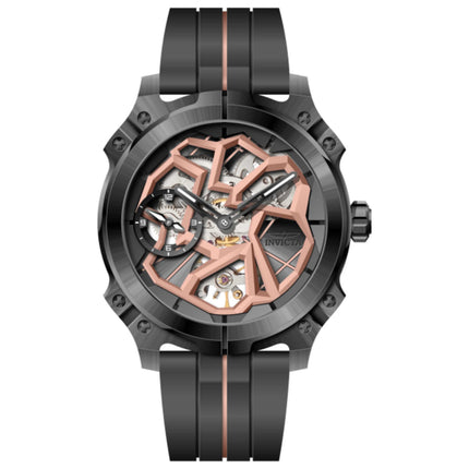 Invicta Racing Men's Automatic Watch Stainless Steel Case Rubber Strap