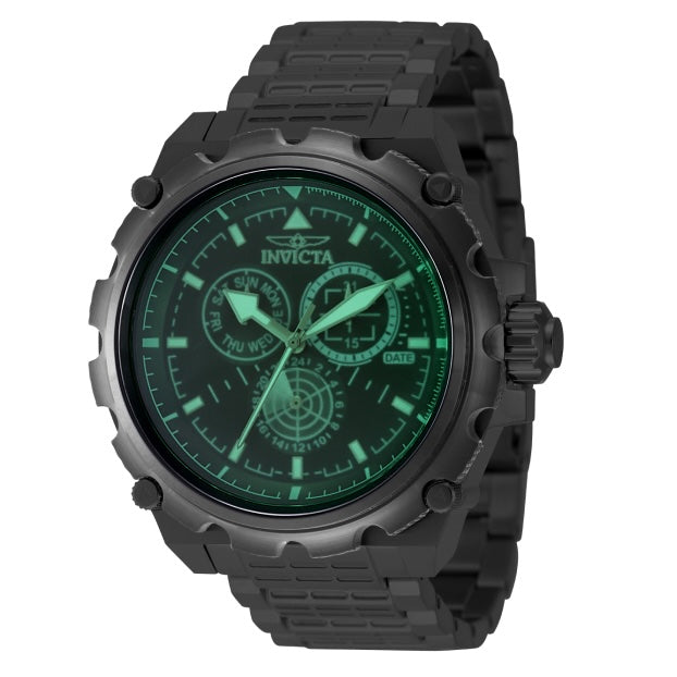 Invicta Men's Coalition Forces Steel Black 50mm Watch