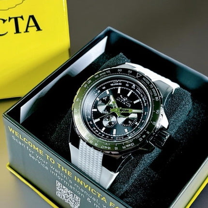 **R1.00 Auction**Invicta Men's Aviator Green Snow Watch