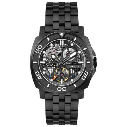 INVICTA Men's Sea Hunter Hadal Truss Automatic 44mm Watch Steel Black