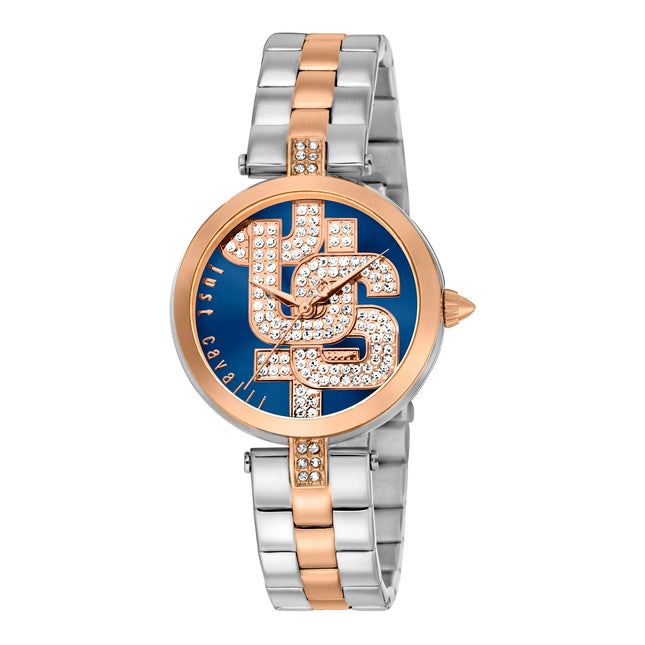 Just Cavalli Glam Chic Maiuscola Two Tones RG Blue