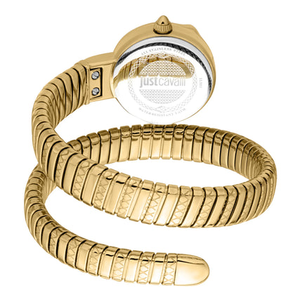 Just Cavalli Signature Snake Cerchio Snake Yellow Gold Bottle Green